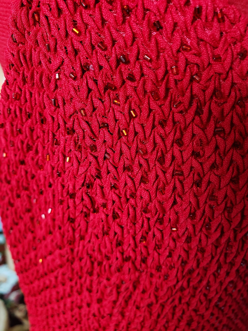 Niteline Red Sleeveless Knit Maxi Dress - Picture 5 of 5